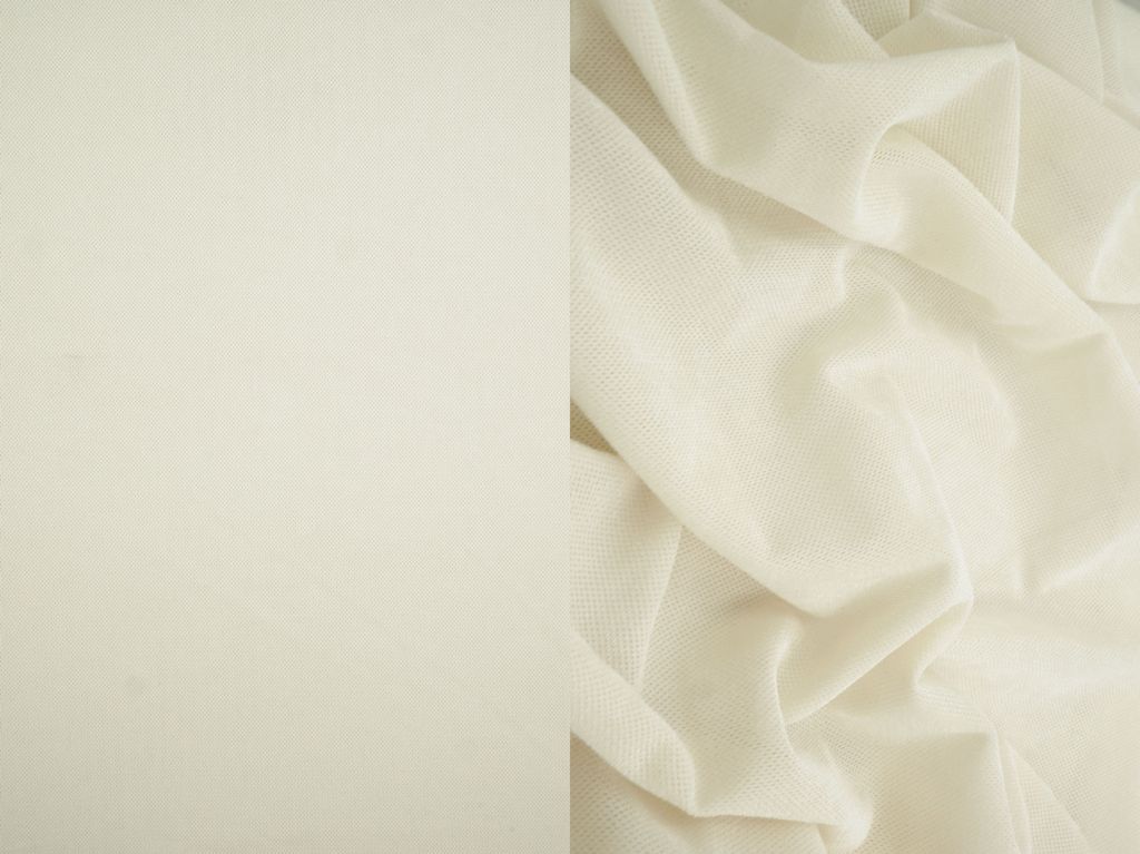 KNT4607 / IVORY / 88%POLY 12% SPAN GLAMOR JERSEY