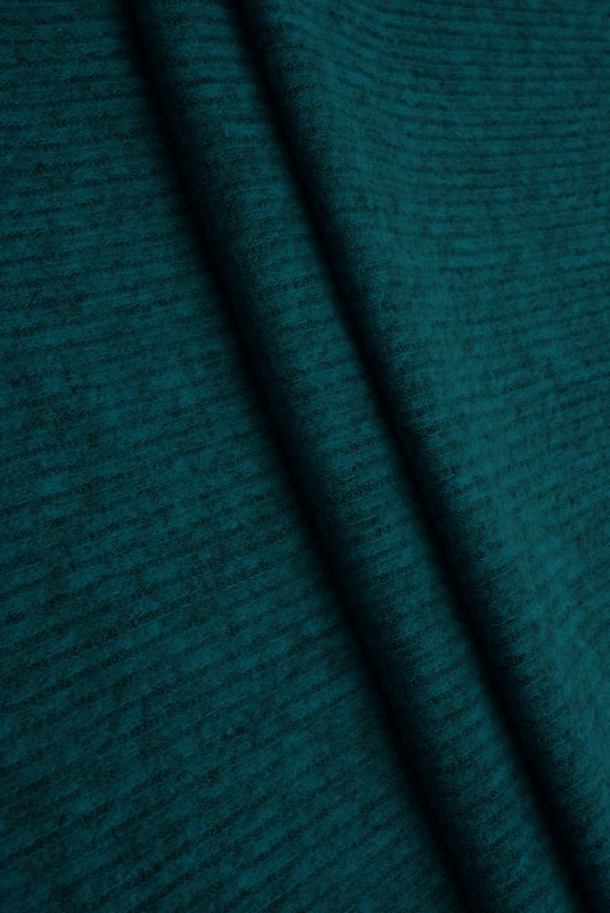 FIRENZE-BR-1538 / TEAL DEEP/BLACK / RPS 2X2 SWEATER RIB BRUSH FIRENZE