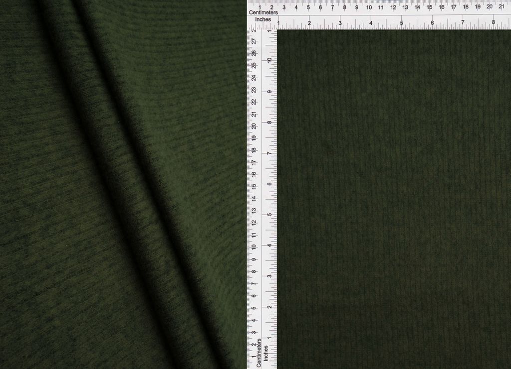 FIRENZE-BR-1538 / OLIVE DK/BLACK / RPS 2X2 SWEATER RIB BRUSH FIRENZE