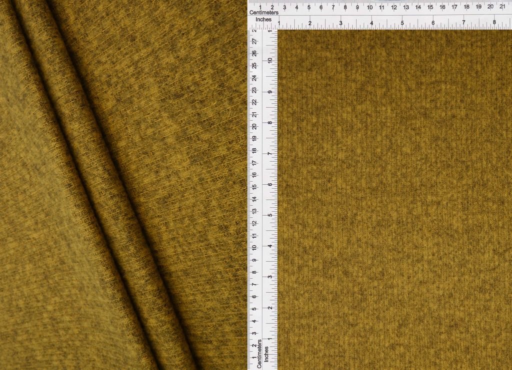 FIRENZE-BR-1538 / MUSTARD/BLACK / RPS 2X2 SWEATER RIB BRUSH FIRENZE