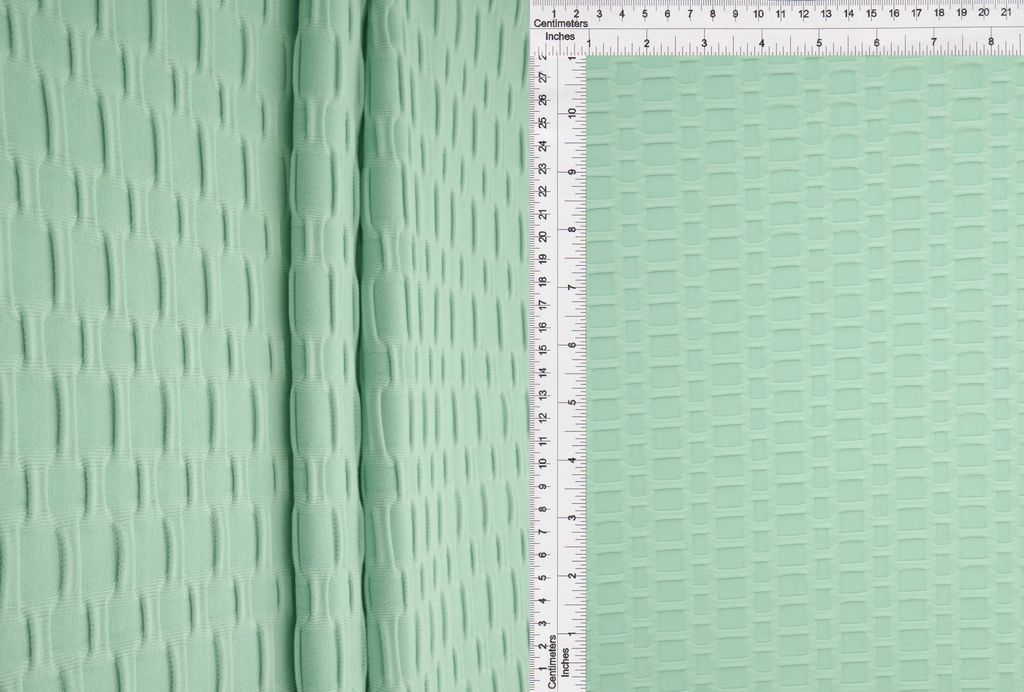 KNT4360 / SEAFOAM SB21-R / 92%POLY 8%SPAN HONEYCOMB KNIT SOLID
