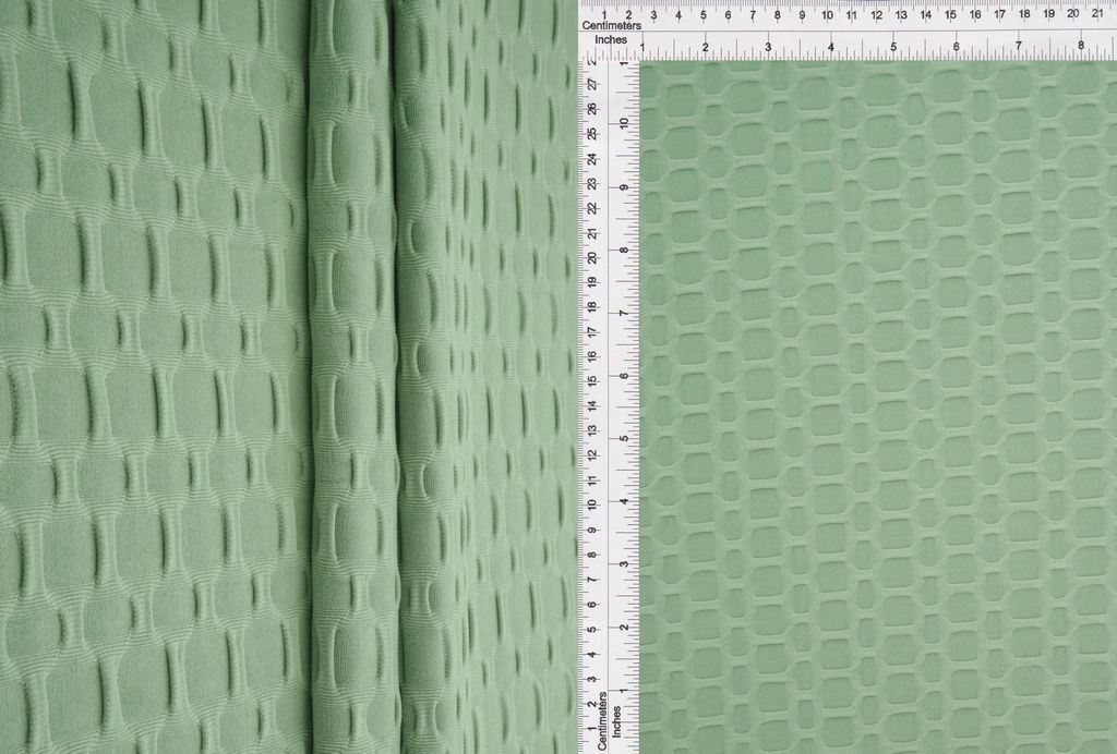 KNT4360 / SAGE SB21-R / 92%POLY 8%SPAN HONEYCOMB KNIT SOLID