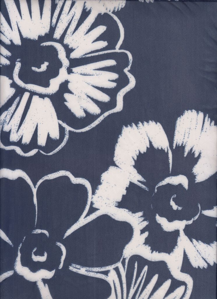 MESH-MS11138 / NAVY / 90%P 10%SP 2TONE LARGE FLORAL MESH DIGITAL PRINT