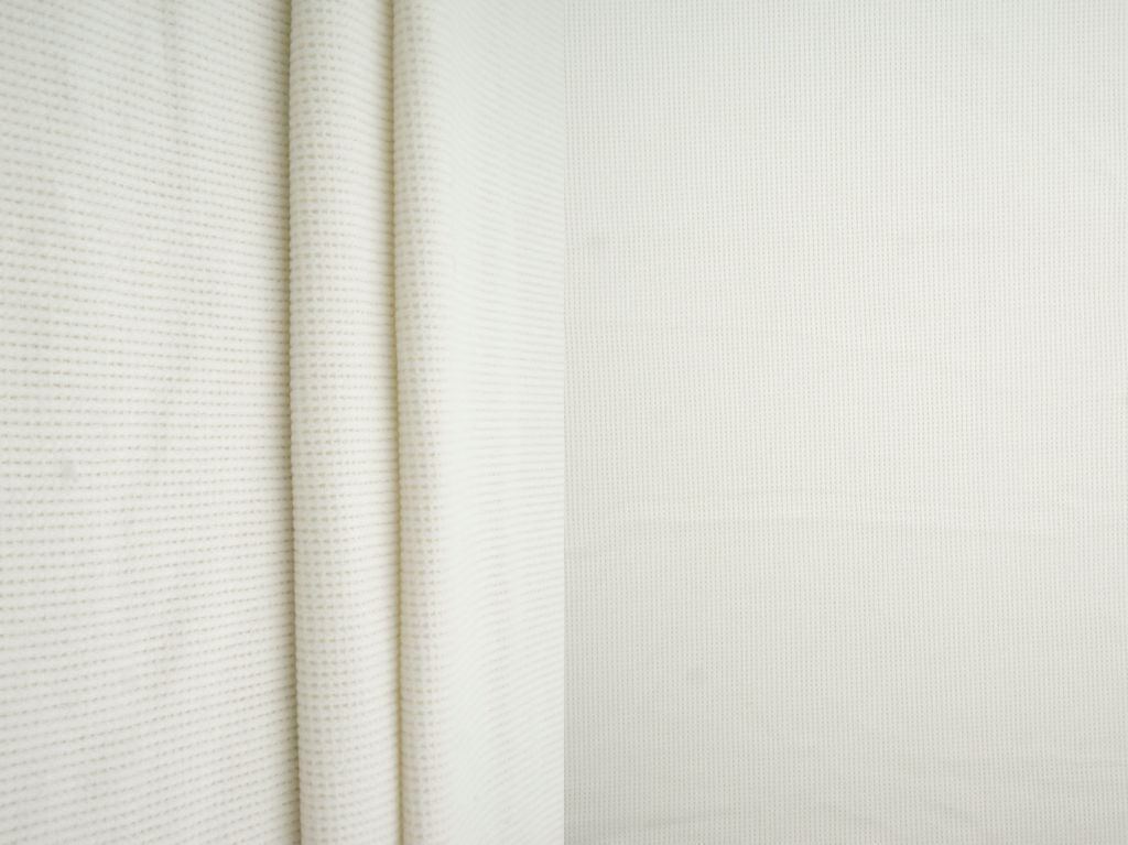 KNT4612 / IVORY / 97%POLY 3%SPANDEX 2x2 FLEECE WAFFLE SOLID