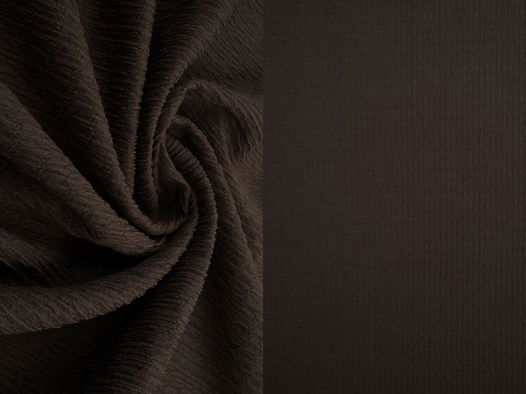 KNT4455 / BROWN / 95%POLY 5%SPAN SOLID CRINKLE JERSEY