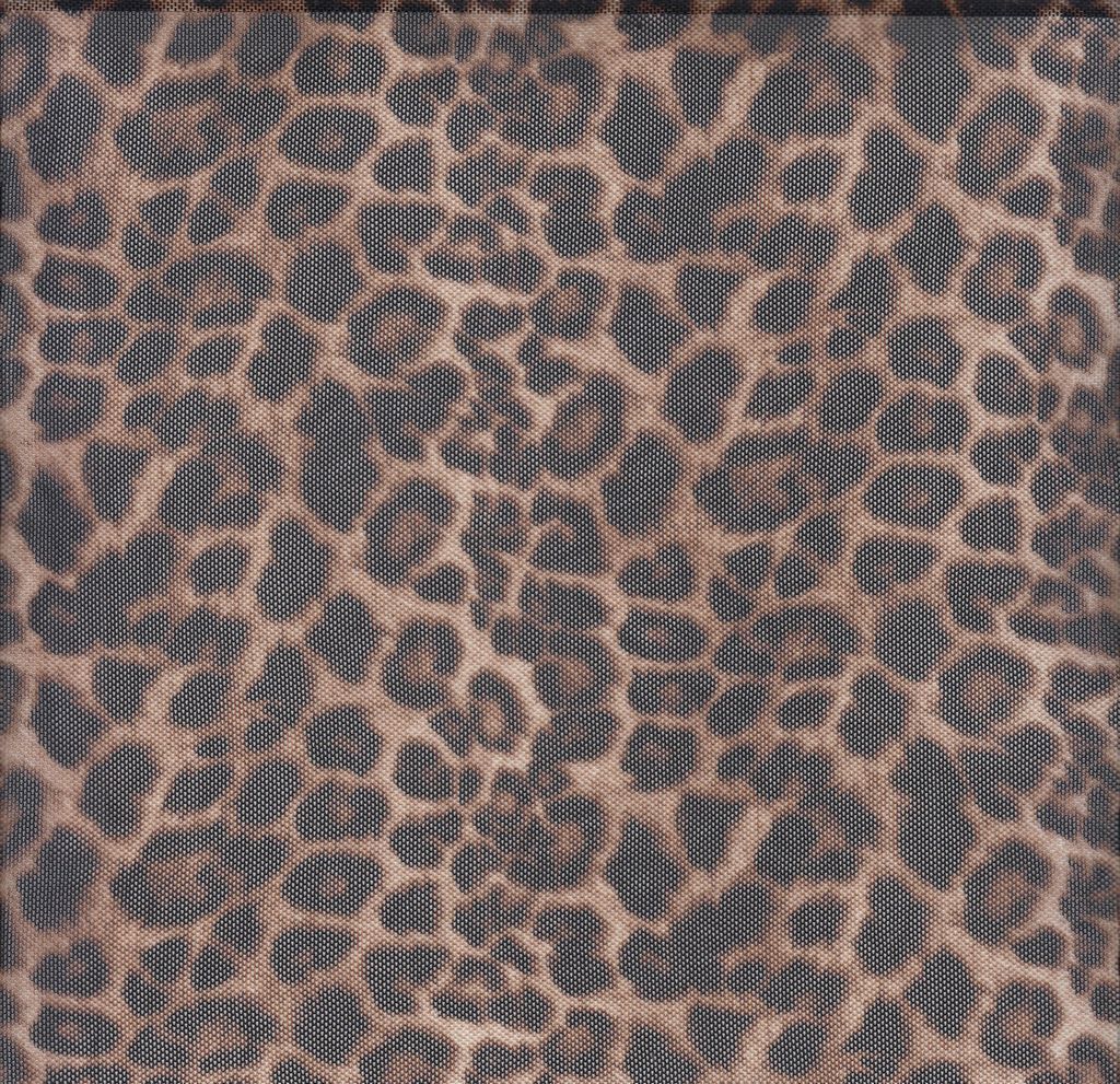 MESH-SE20351 / TAUPE / 90%POLY 10%SPAN MESH ANIMAL PRINT