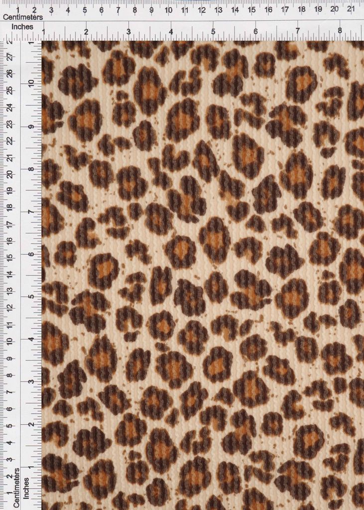 KNT4463-MS11424 / TAN B / 80%POLY 15%RAYON 5%SP DOUBLE KNIT COZY ANIMAL PRINT