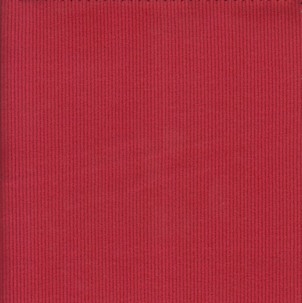 KNT4533 / RED / 93%POLY 7%SPAN 2X2 COOL COTTON FLEECE RIB SOLID