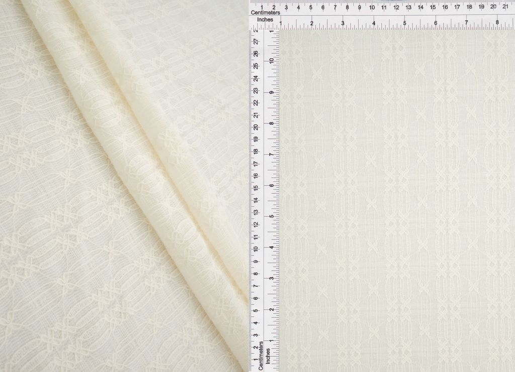 LACE4631 / CREAM / 95%NYLON 5%ELASTANE STRIPE LACE