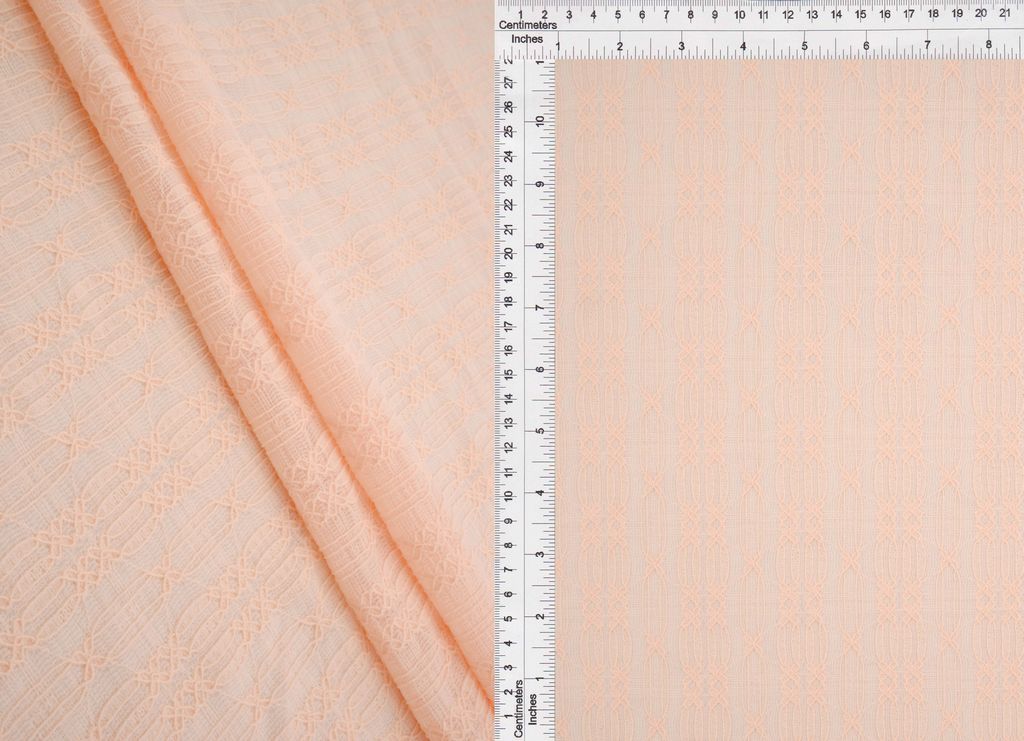 LACE4631 / PEACH / 95%NYLON 5%ELASTANE STRIPE LACE