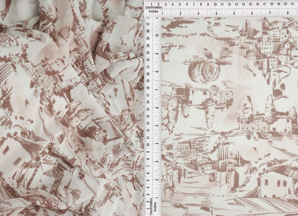 MESH-MS11490 / COCO / 90%POLY 10%SPAN DIGITAL TOILE MESH PRINT