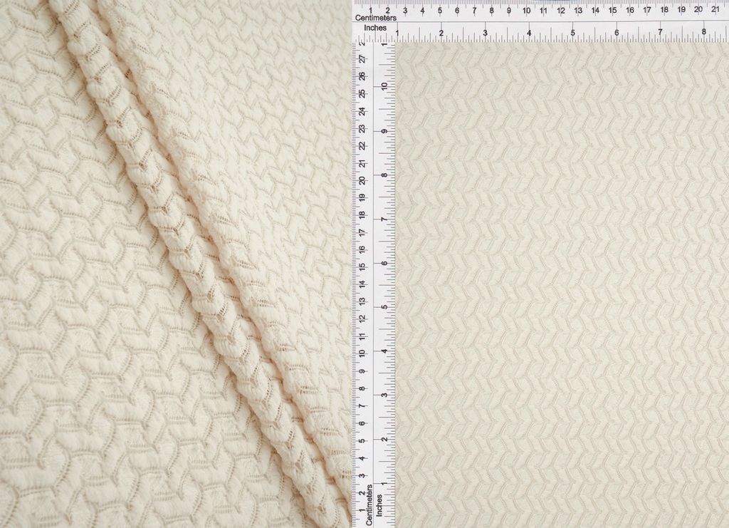 LACE4557 / STONE / 98%POLY 2%SPANDEX CROCHET LACE