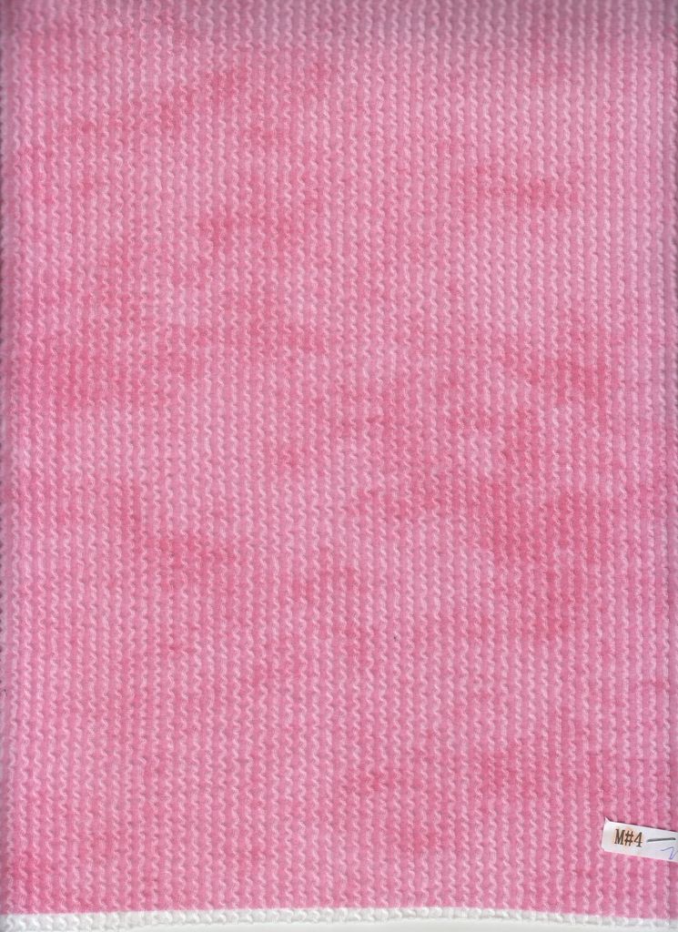 KNT4463-WASHED / PINK HOT / 77%P 18%R 5%S DOUBLE KNIT COZY GARMENT WASH PRINT