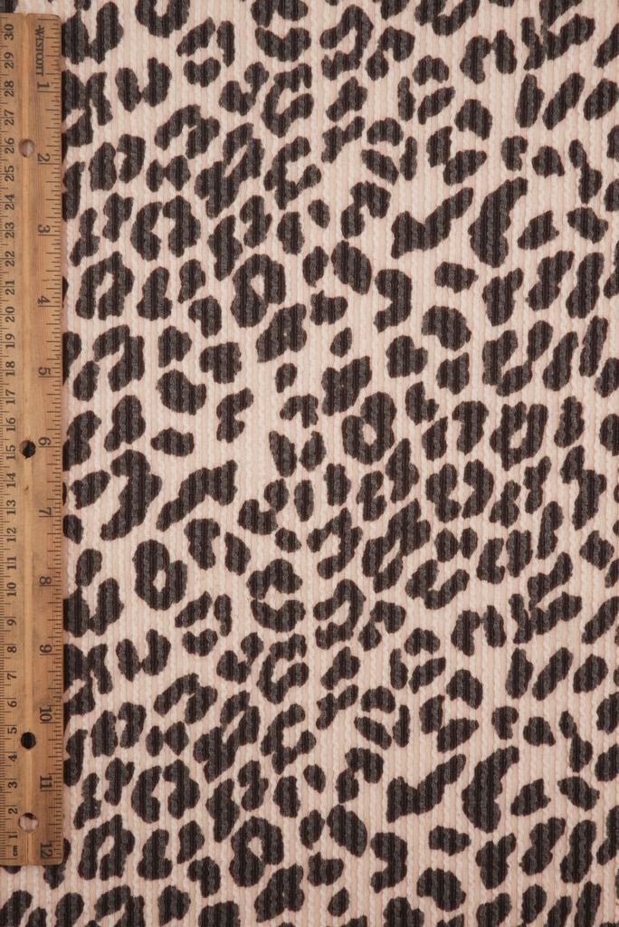 KNT4463-S304102 / COCO / 77%P 18%R 5%SP DOUBLE KNIT COZY ANIMAL PRINT