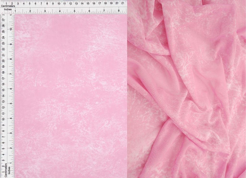 MESH-MS11514D / PINK / 90%POLY 10%SPAN DIGITAL MESH WASH LOOK PRINT