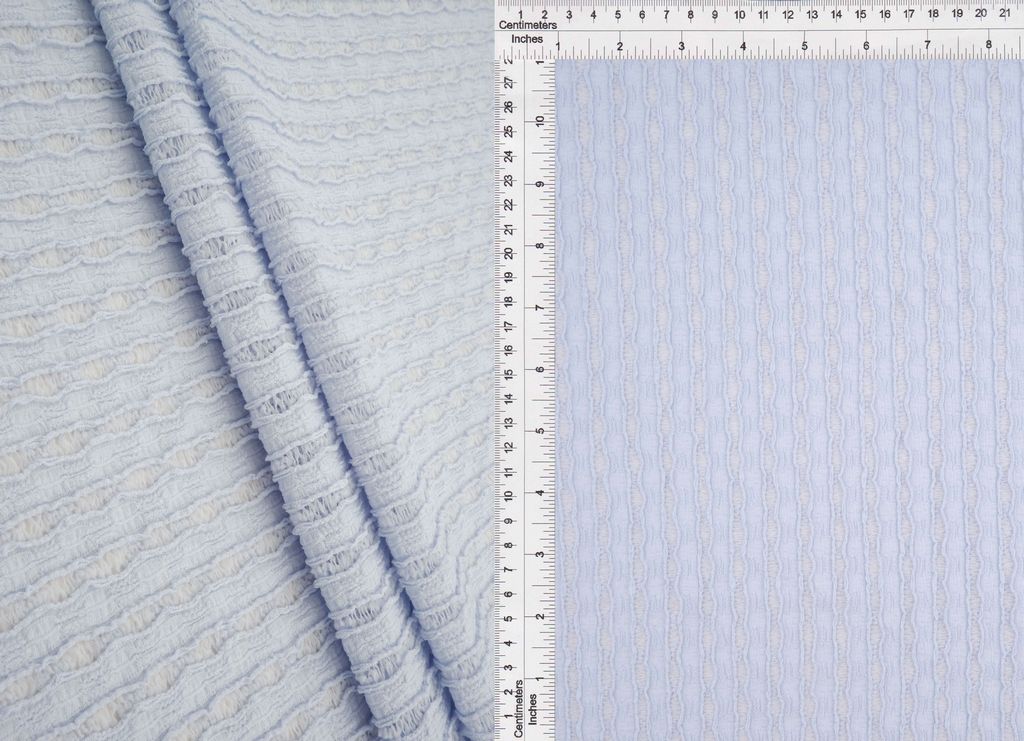 LACE4508 / BLUE LT. / 95%POLY 5%SPANDEX LADY JANE STRIPE LACE