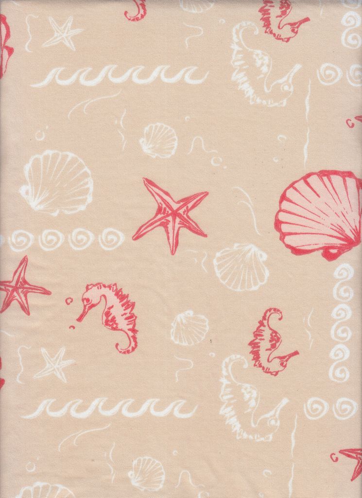 KNT4498-MS11508 / SAND / 96%POLY 4%SPAN UNDER THE SEA DTY PRINT
