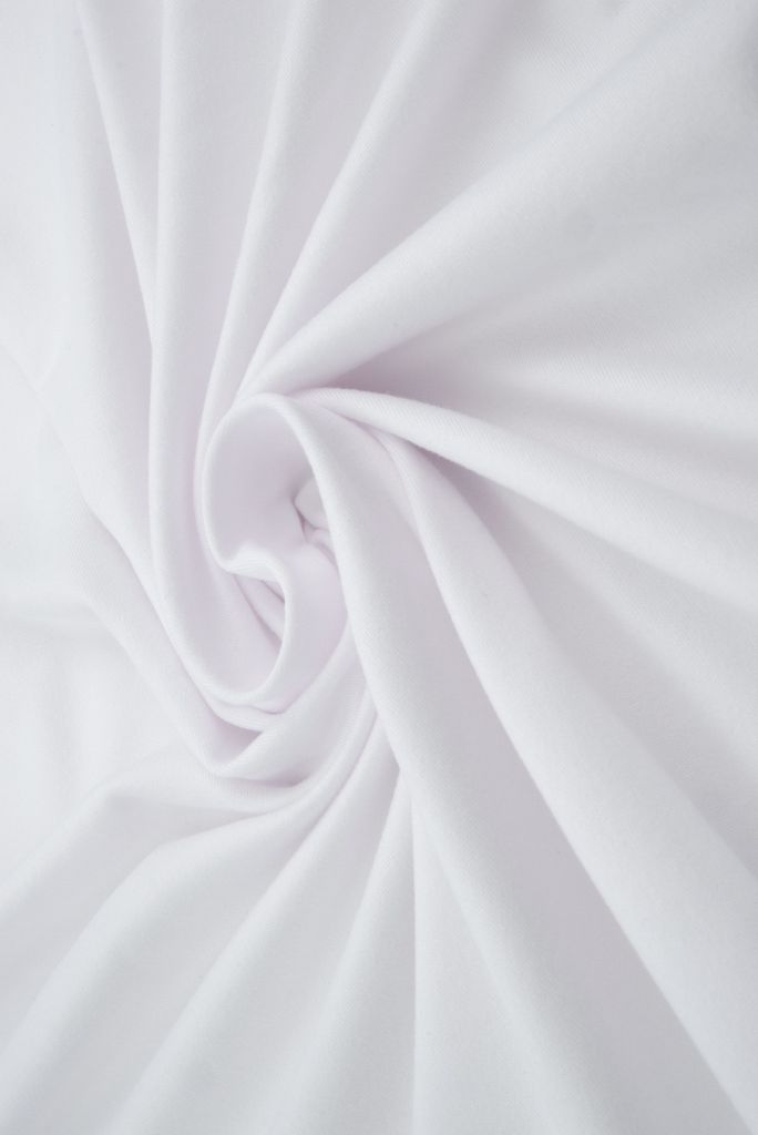 KNT2100 / WHITE-240 / 91%POLY 9%SPAN DTY BRUSHED SOLID