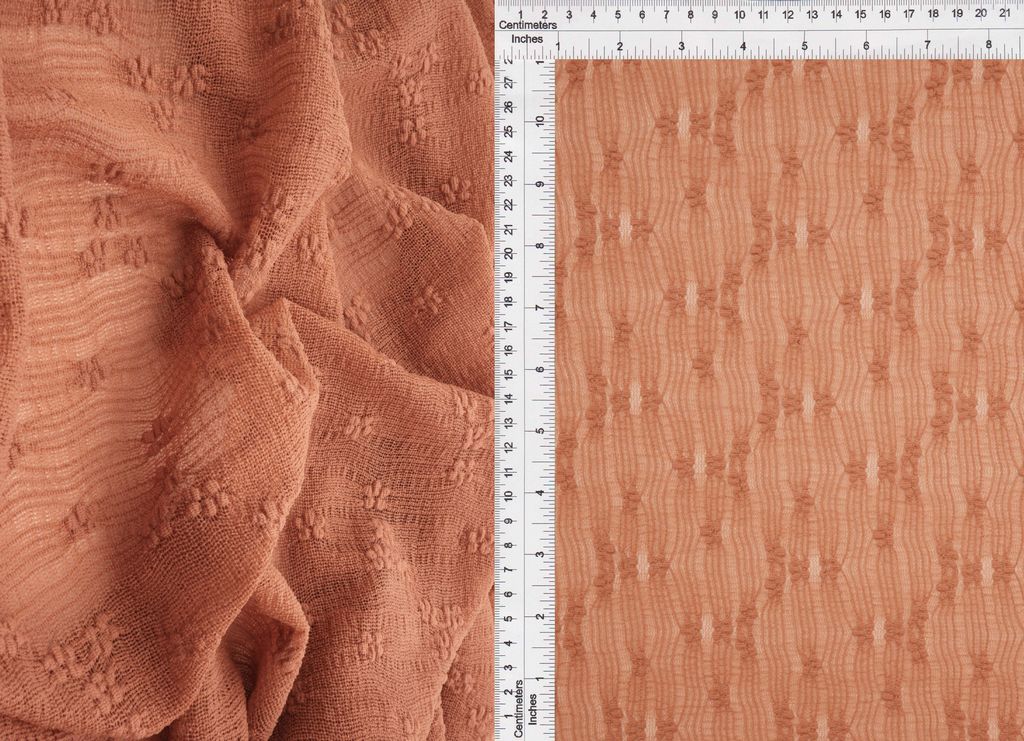 LACE4630 / MOCHA MOUSSE / 92%NYLON 8%SPAN DITSY BUBBLE LACE