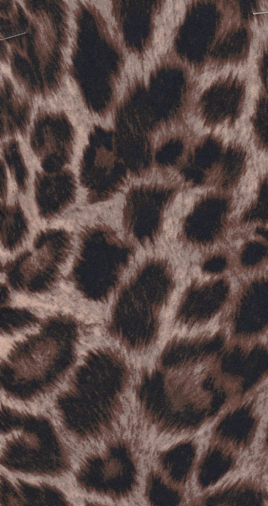 KNT4498-SE20352 / BROWN B / 96%POLY 4%SPAN DTY ANIMAL PRINT