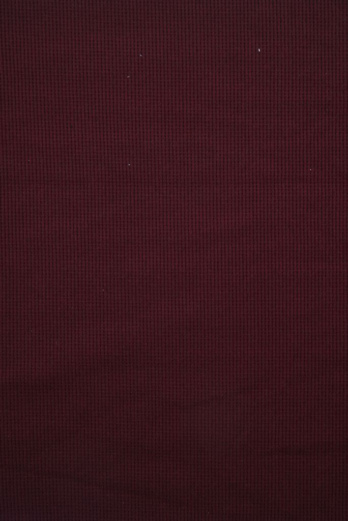 KNT4612 / BURGUNDY / 97%POLY 3%SPANDEX 2x2 FLEECE WAFFLE SOLID
