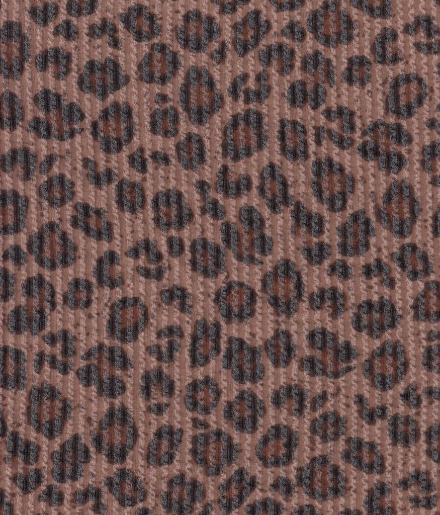KNT4463-MS11424 / MOCHA / 80%POLY 15%RAYON 5%SP DOUBLE KNIT COZY ANIMAL PRINT