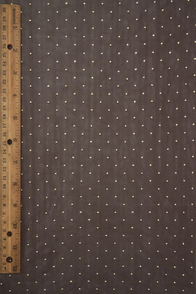 MESH-4600 / BROWN/GOLD / 90%POLY 10%SPAN MESH DROP FOIL