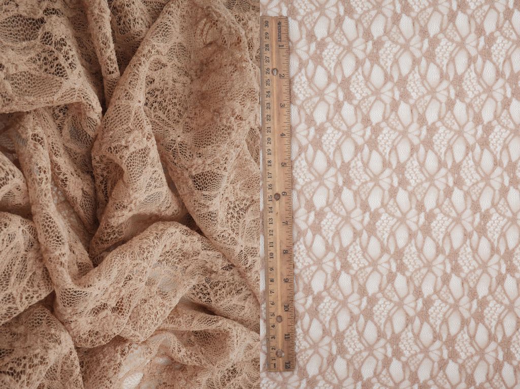 LACE4661 / COCO / 97%NYLON 3%SPAN BUBBLE DITSY FLOWER LACE