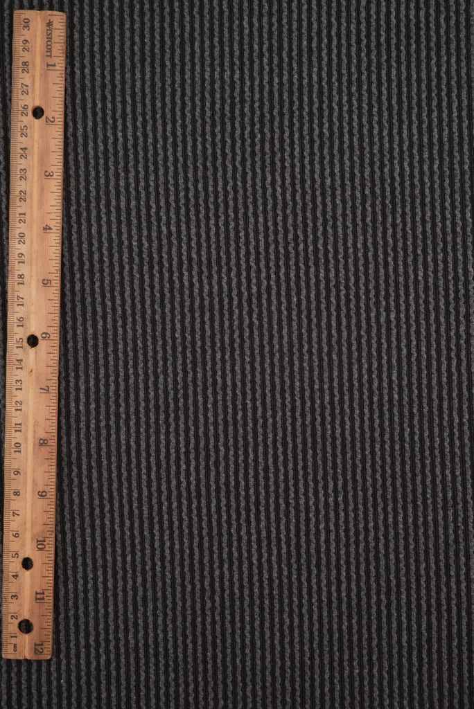 KNT4463 / CHARCOAL B / 80%POLY 15%RAY 5%SPAN KNIT JACQUARD RIB