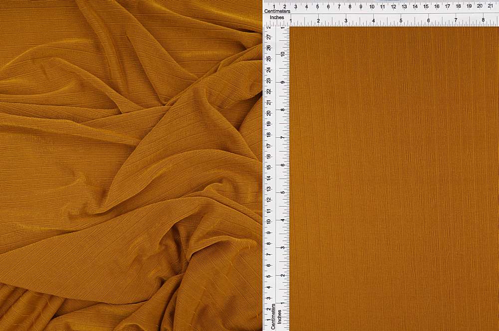 KNT4418 / MUSTARD DK / 95%POLY 5%SPAN 13X1 RIB SLINKY