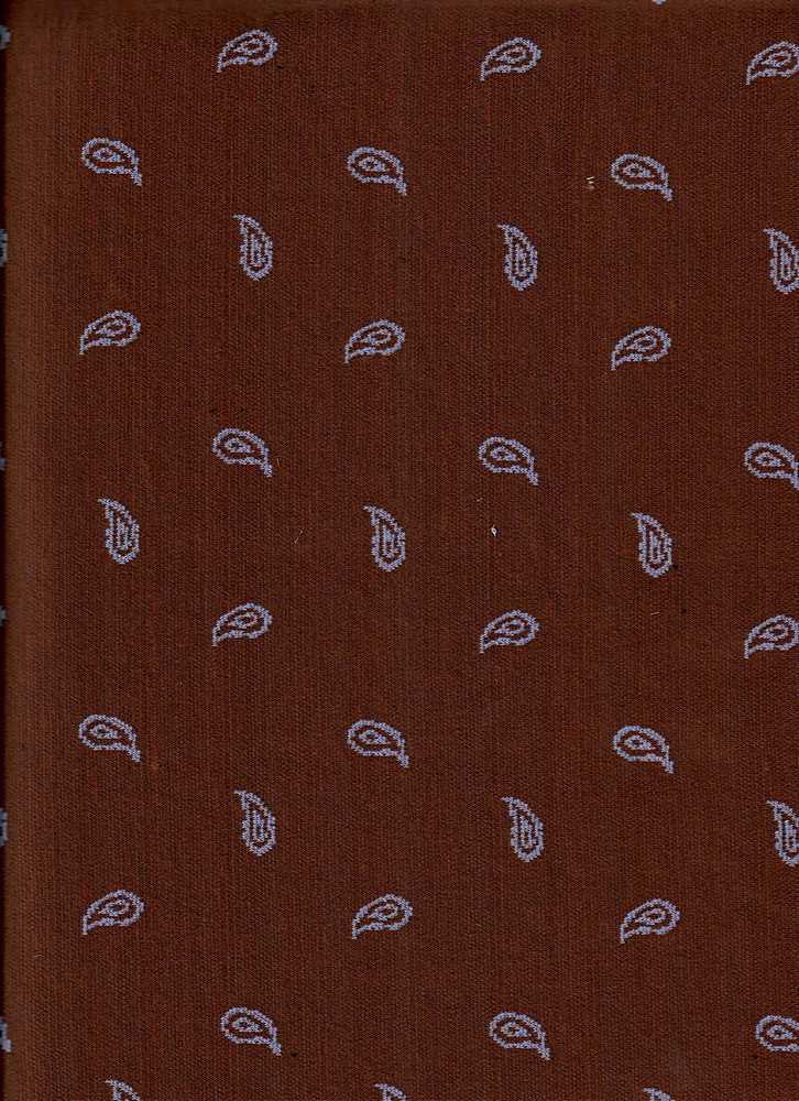 KNT4444 / BROWN / 96%POLY 4%SPAN DOUBLE KNIT JACQUARD PAISLEY