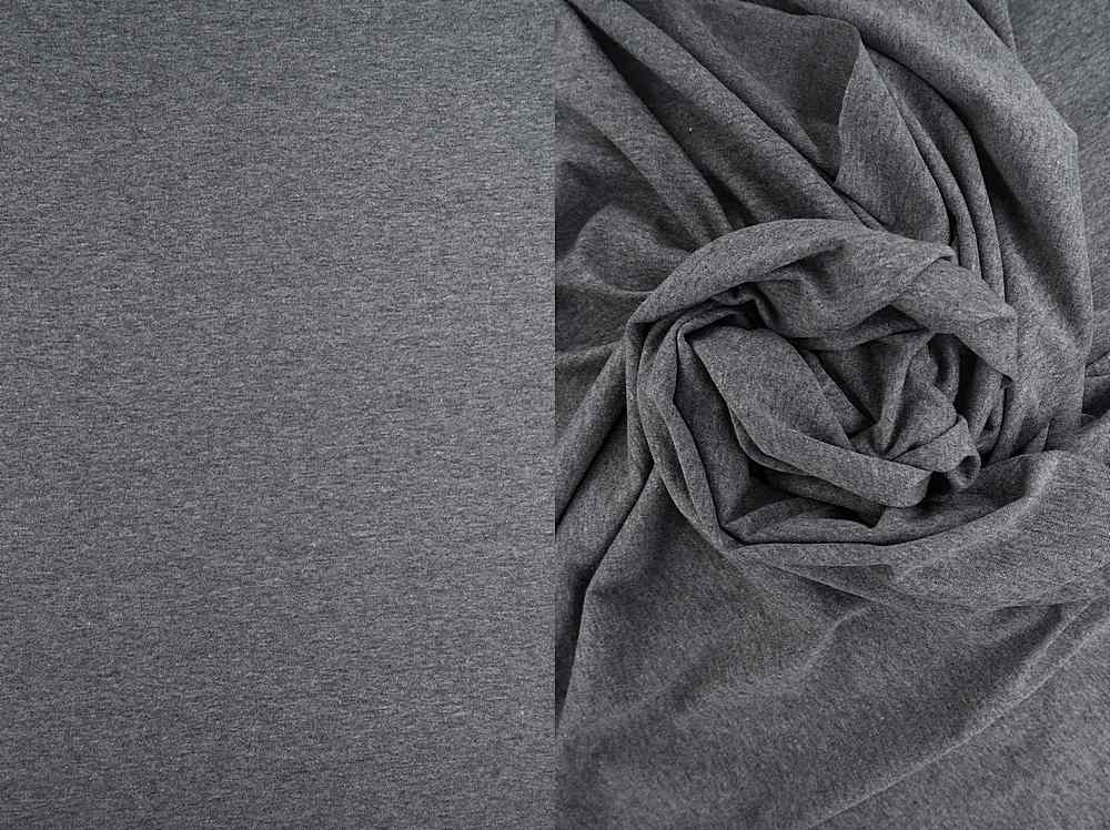 KNT1376-JRZ-C/S / CHARCOAL H. / 96%CTTN 4%SPAN COTTON ST JERSEY