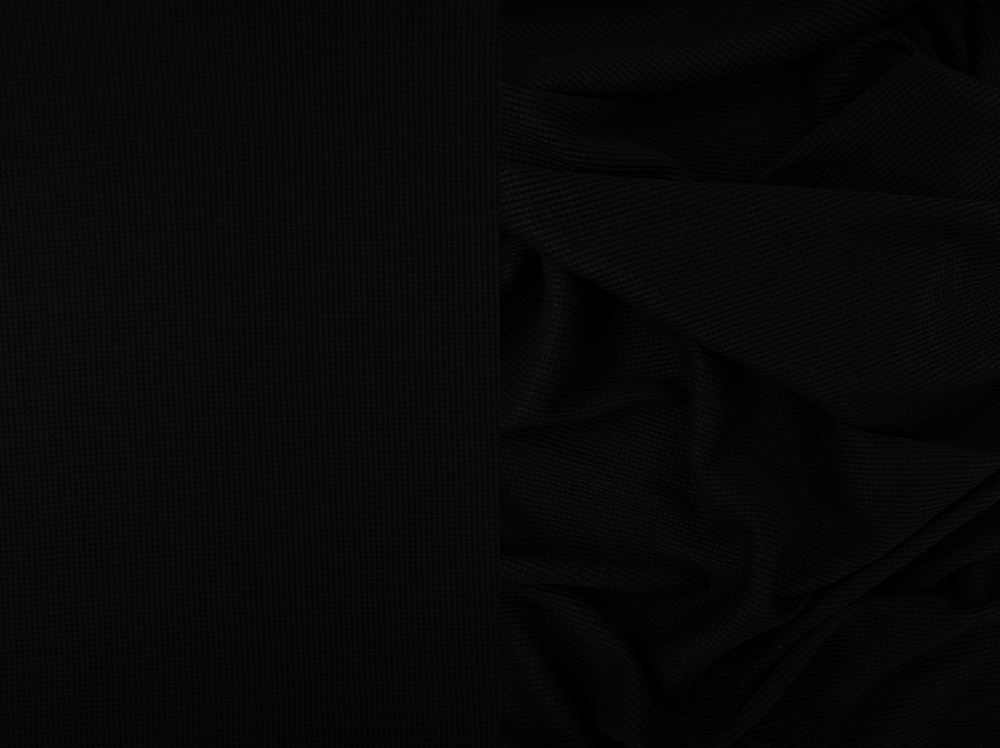 KNT4410 / BLACK / 94%POLY 6%SPAN YUMMY THERMAL SOLID