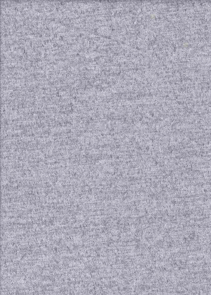 KNT1930-R / HEATHER GREY-R / 97%POLY 3%SPAN HACCI SWEATER KNIT SOLID