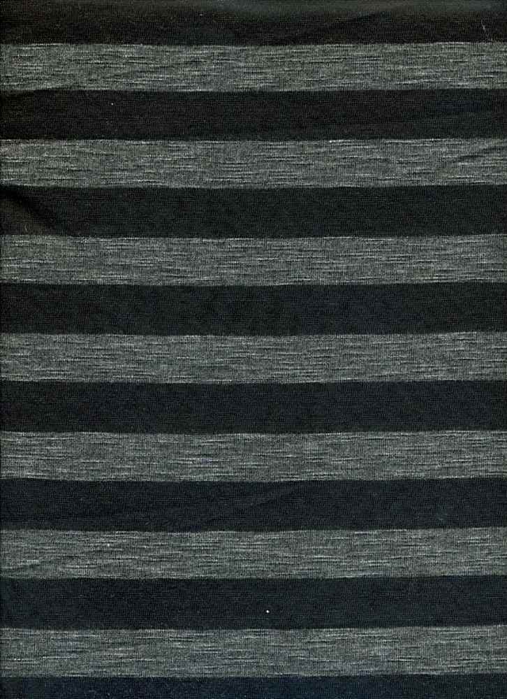 KNT2037 / BLACK / 82%POLY 18%RAYON POLY RAYON STRIPE JERSEY
