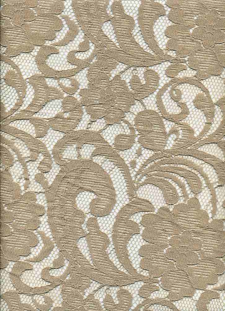 LACE3090 / SAND / 59% Cotton 33% Nylon Lace 8%RAYON LACE