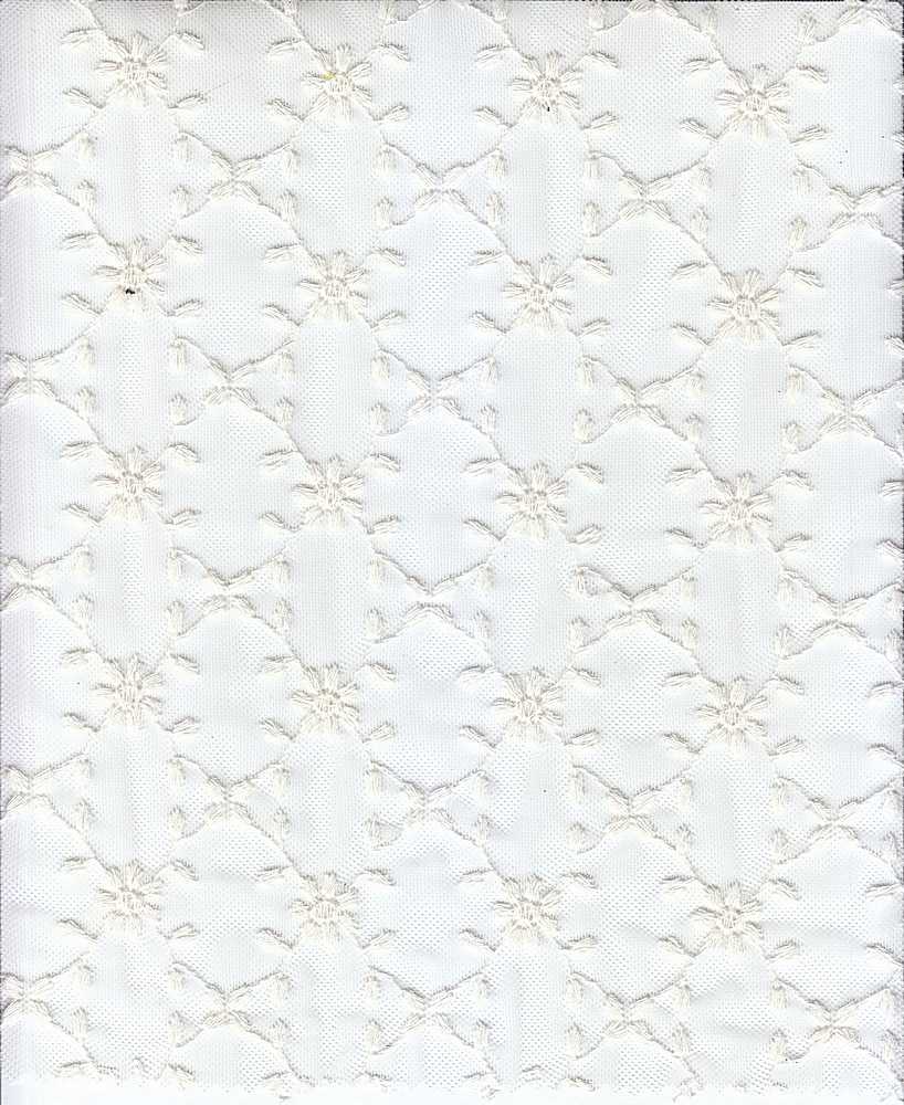MESH-0449 / IVORY / 100%NYLON MESH EMBO
