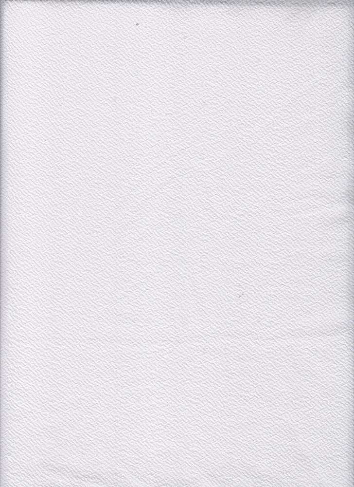 JACQ-3181 / WHITE / 97%POLY 3%SPAN JACQUARD LIVERPOOL SOLID