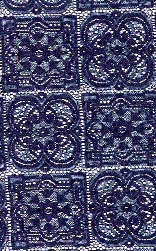 LACE3345 / NAVY / 53% COTTON 47% NYLON COTTON NYLON LACE