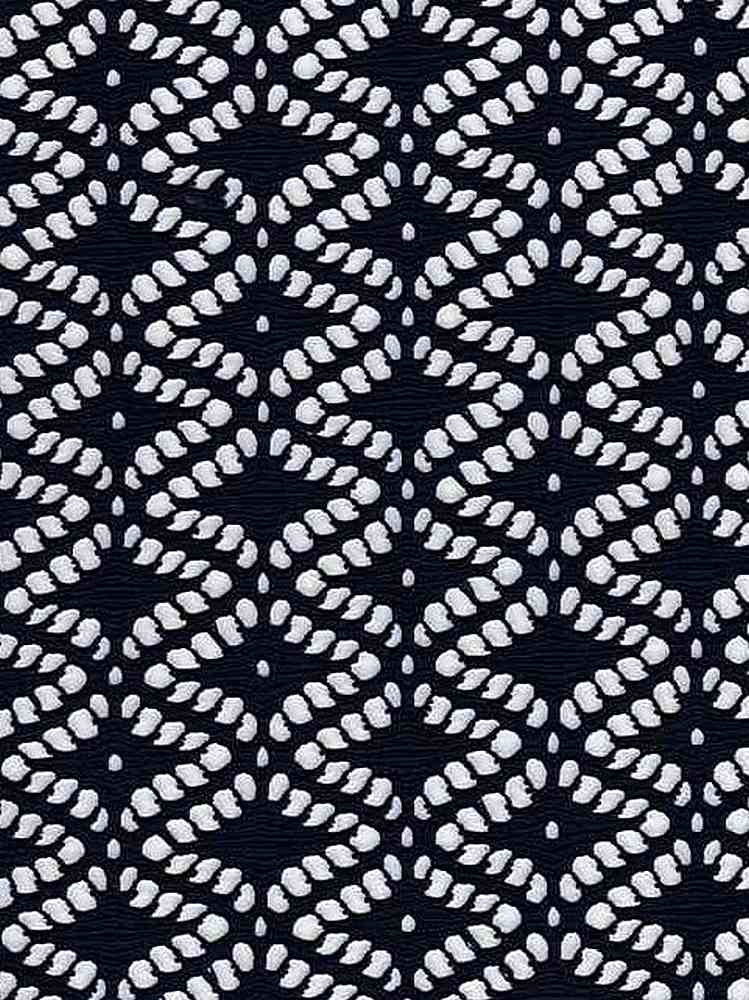LACE3352 / NAVY / 100%POLY KNIT JACQUARD CROCHET