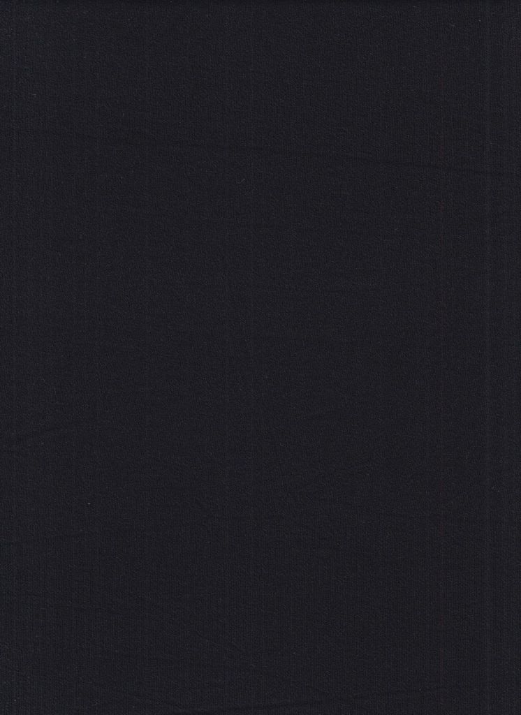 KNT3527 / BLACK / 95%RAYON 5%SPAN VISCOSE KNIT CREPE SOLID