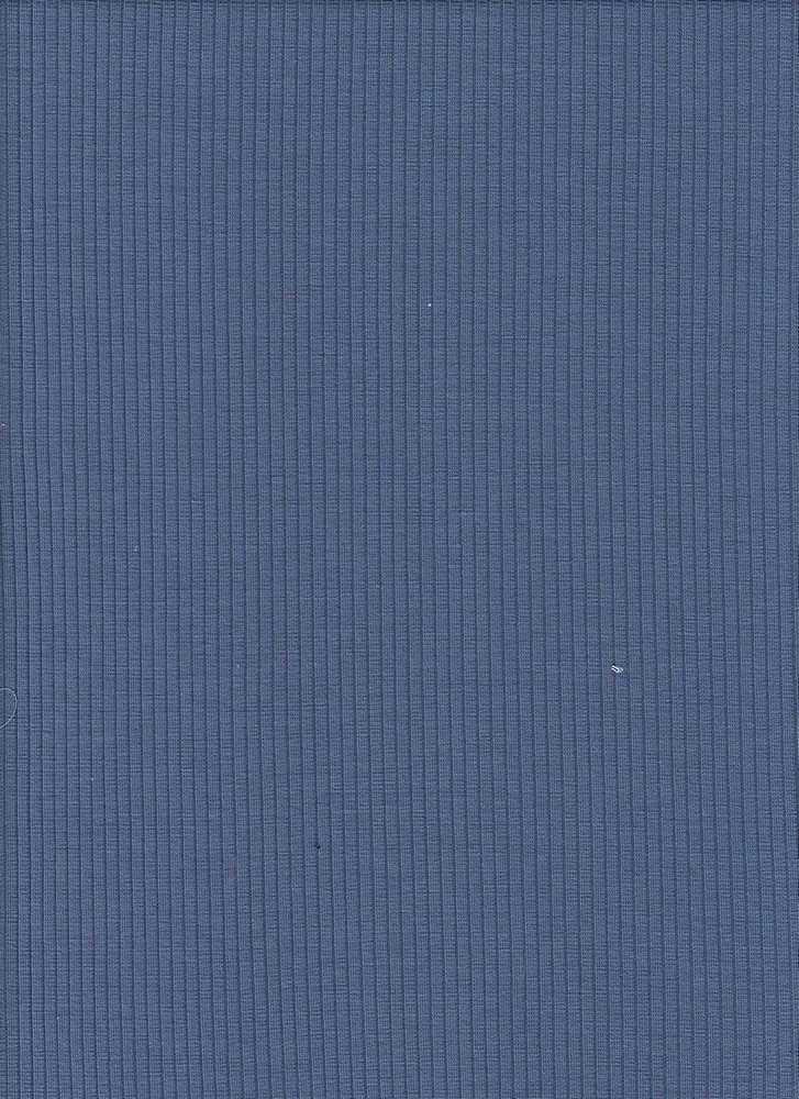 KNT3422 / DENIM / 89%POLY 9%RAYON 2%SPAN 4x2 RIB SOLID