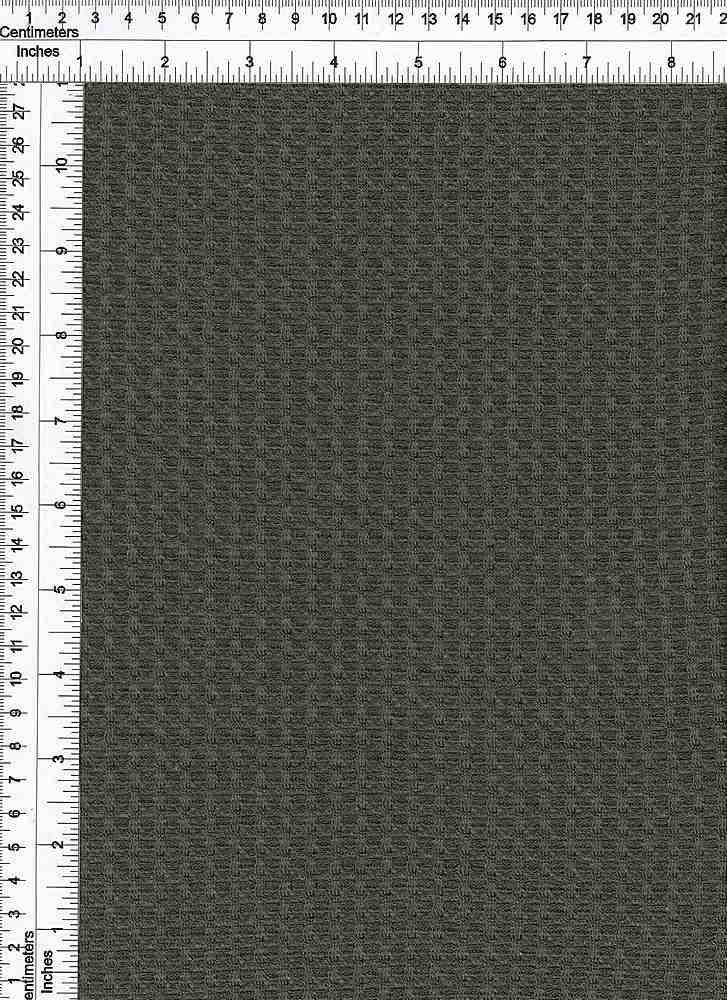 KNT3634 / OLIVE NEW / 70%POLY 28%RAYON 2%SPAN WAFFLE SOLID