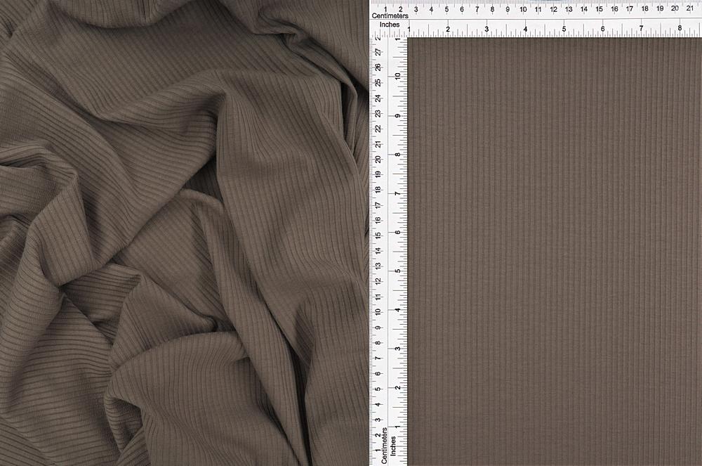 KNT3422 / LATTE / 89%POLY 9%RAYON 2%SPAN 4x2 RIB SOLID