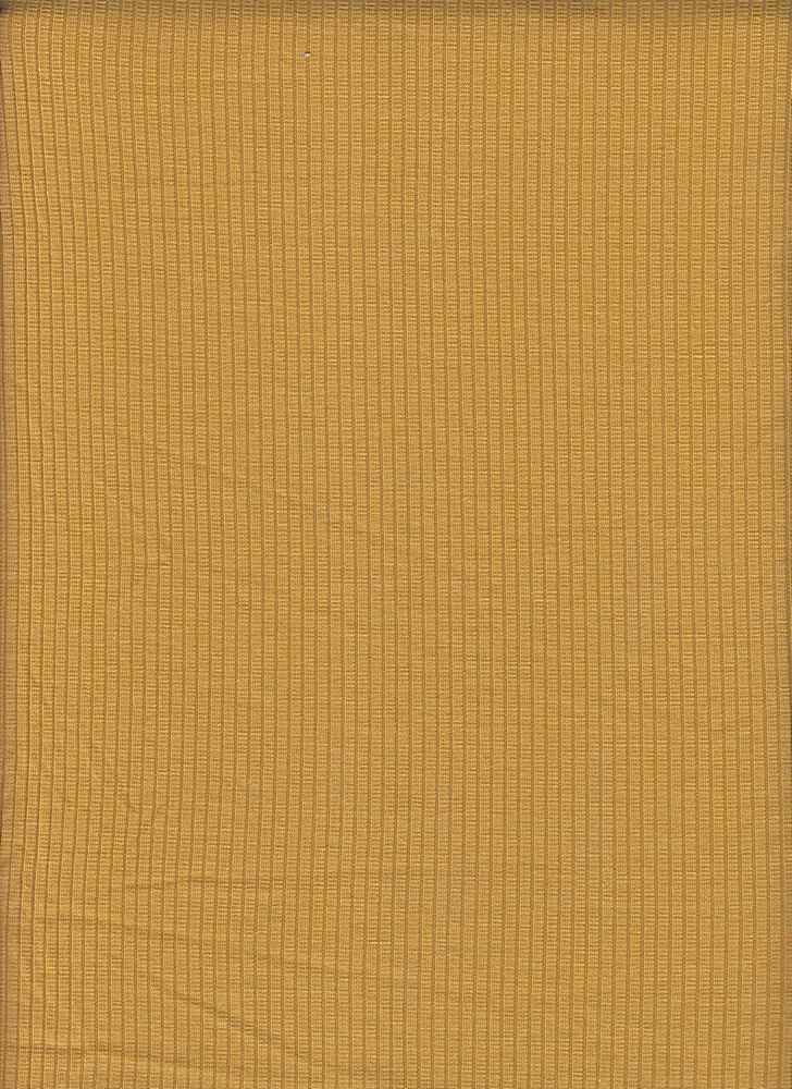 KNT3422 / MUSTARD / 89%POLY 9%RAYON 2%SPAN 4x2 RIB SOLID