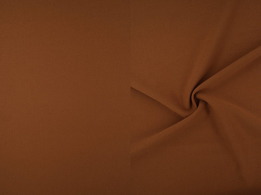 TECH-3311 / CARAMEL / 94%POLY 6%SPAN TECHNO CREPE SOLID