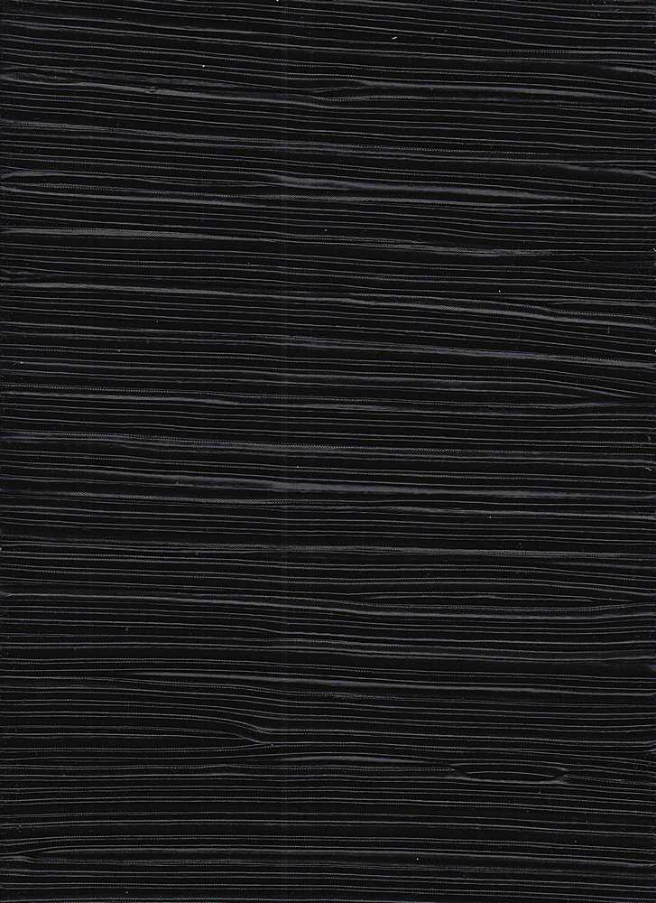 KNT3696 / BLACK[19-4007TCX] / 100%POLY BODRE FABRIC/INTERLOCK PLEATED