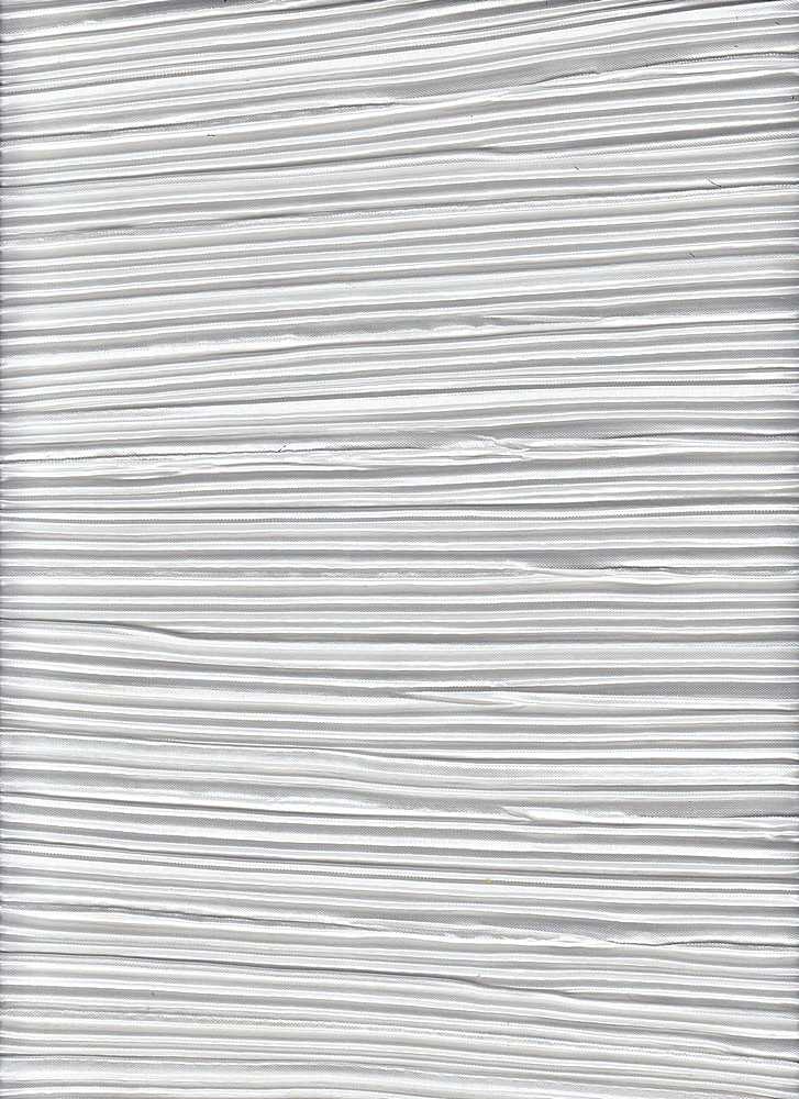 KNT3696 / IVORY / 100%POLY BODRE FABRIC/INTERLOCK PLEATED