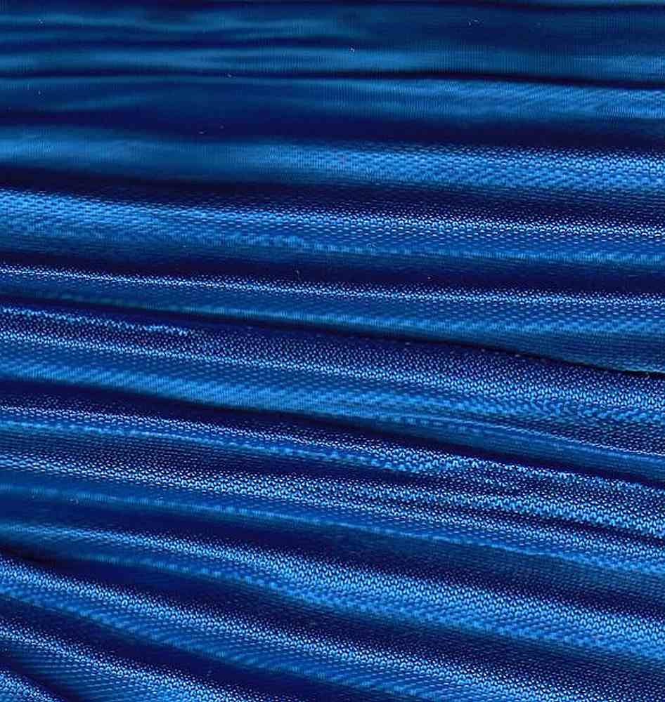 KNT3696 / ROYAL / 100%POLY BODRE FABRIC/INTERLOCK PLEATED
