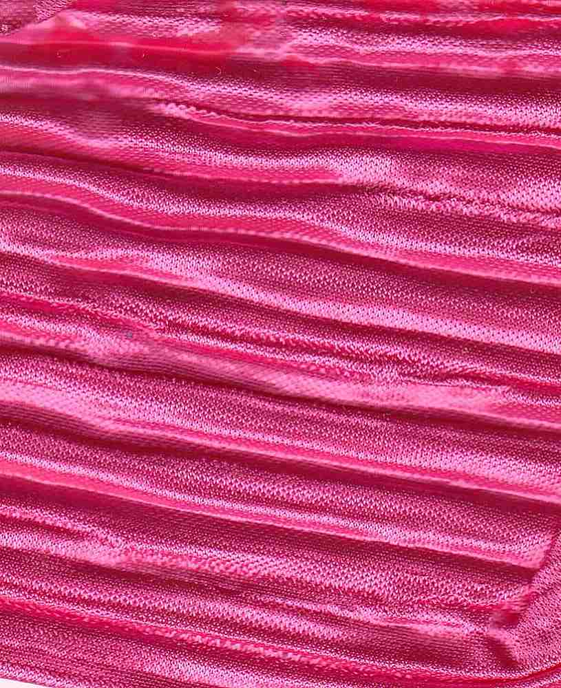 KNT3696 / FUCHSIA / 100%POLY BODRE FABRIC/INTERLOCK PLEATED